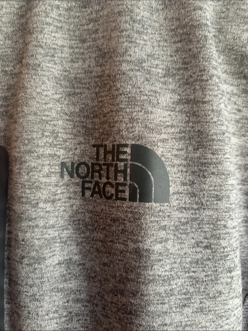 The North Face Men's Heather Gray Zip-Front Pullover